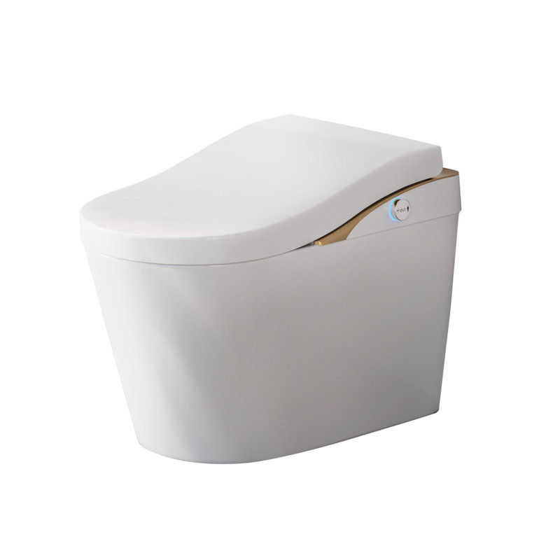 Modern Intelligent Toilet Without Water Tank, With Bidet, Automatic Flushing, Automatic Opening/Closing, Foam Shielding Function, White