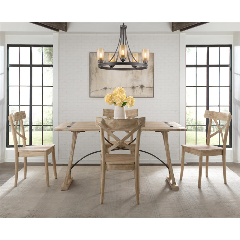  Keaton Folding Top 5PC Dining Set-Table And Four Chairs