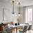 Levona 1-Light Medium 5.1" Cylinder Hammered Glass Kitchen Island Pendant, Adjustable Height (Set of 2)-2029886324