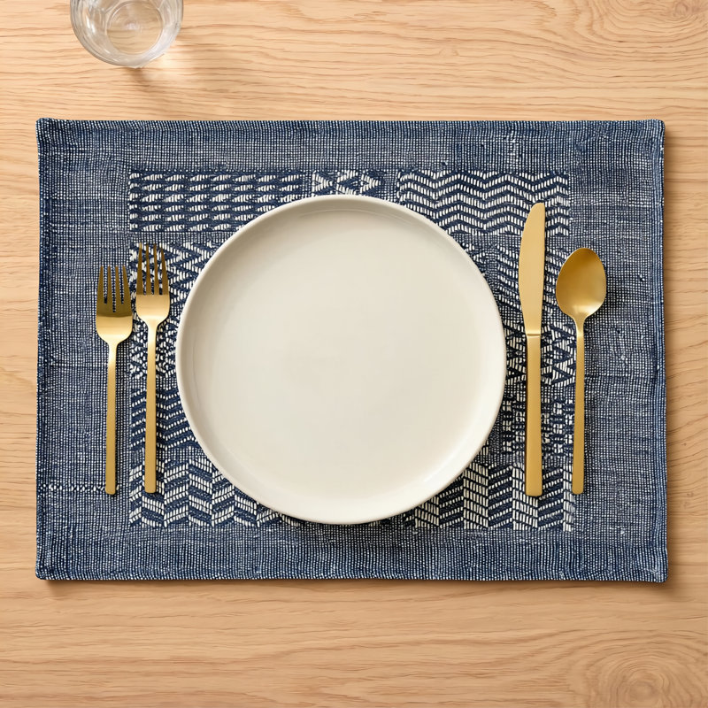 Hand Loomed 19" Cotton Placemat