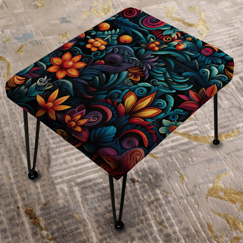 Motif tropical Fiesta Tropical - Repose-pieds rectangulaire Tropical