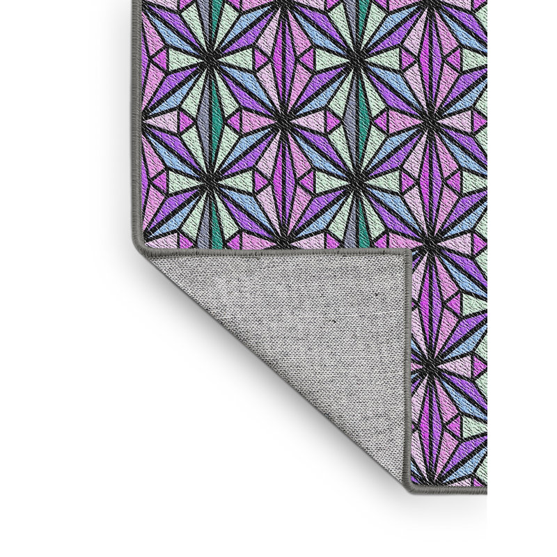 Geometric Indoor Rug, Rectangle 6' x 9'