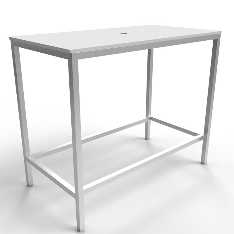 Rectangular Metal Console Sink Set with Glass Vessel Sink and Solid Surface Top - Luminous Collection, Black Gradient