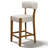 26" Upholstered Counter Height Bar Stool with Solid Wood Frame-1713158-1713336