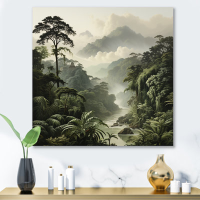 Vintage Jungle Whispers 1 - Jungle Metal Wall Art