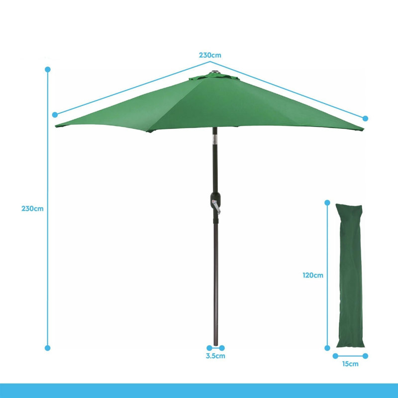 116cm Tilt Beach Parasol