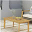 Table basse d'extérieur en bois d'acacia rectangulaire, teck, l 43,25 po x P 23,50 po x H 17,00 po