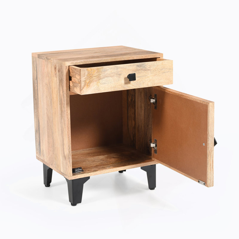 Table de chevet en bois massif