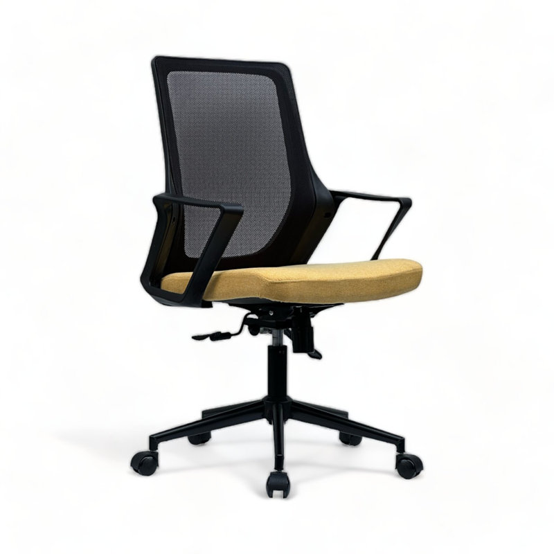 Cashay Foam Padding Office Chair, Yellow