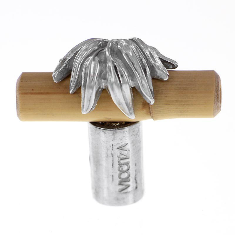 Palmaria Bar Knob, Polished Silver