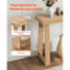 Console rectangulaire étroite de 91 cm (36 po) à placer derrière un canapé, style moderne en bois massif.