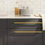 Metro Lane Cabinet Handles 5 Pcs Black 224 Mm Stainless Steel-719038302-719038290