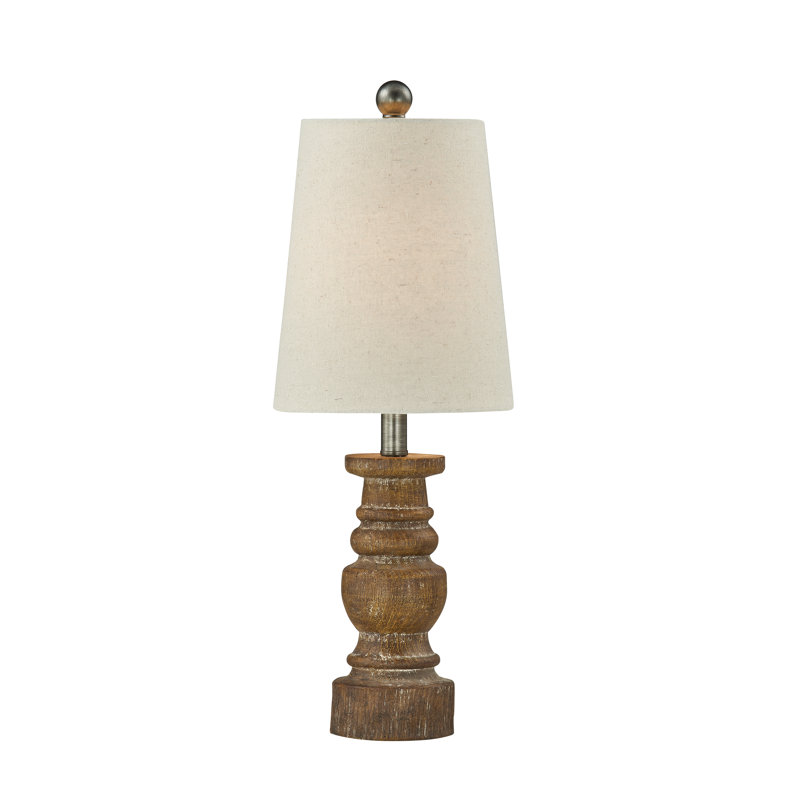 Lampe de table 22 po brun / crème