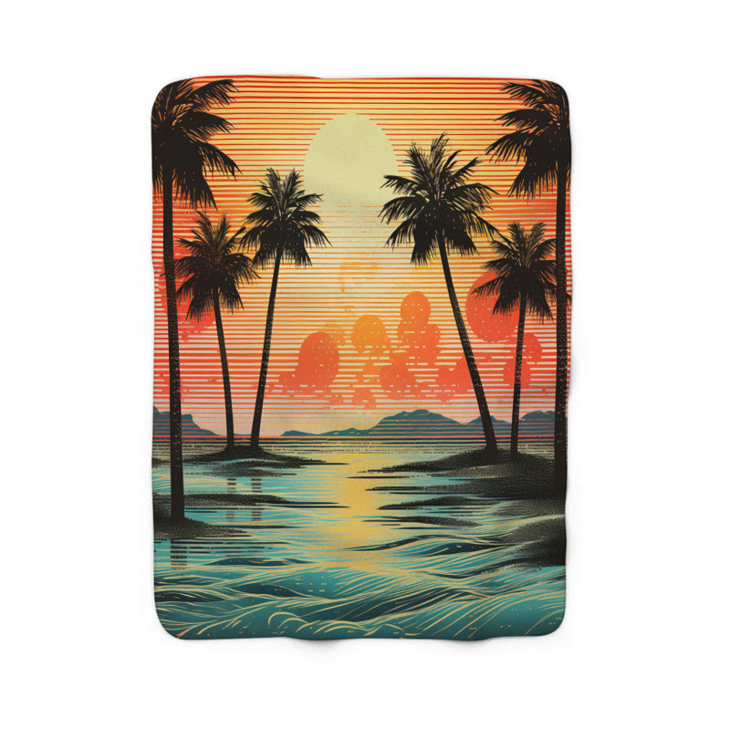  Couverture Nostalgic Ocean Retreat, L 60 po x L 80 po
