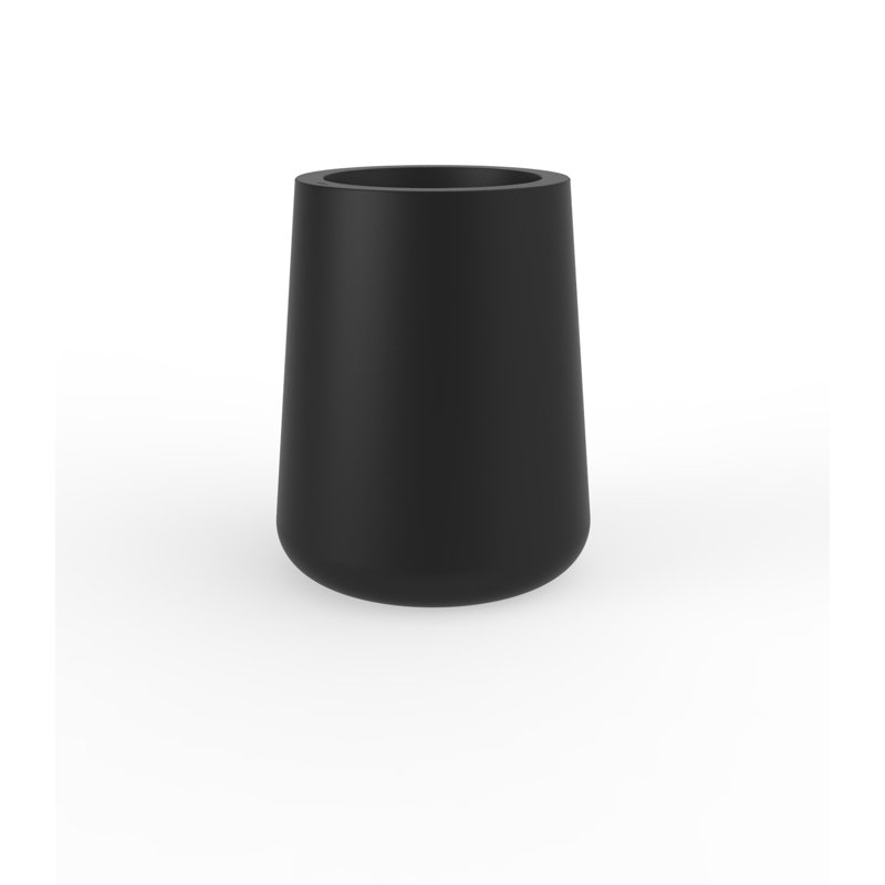 Ulm Pot Planter, Black, 23.5" H x 19.25" W x 19.25" D