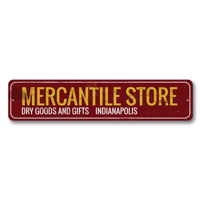 Mercantile Store Aluminum Sign