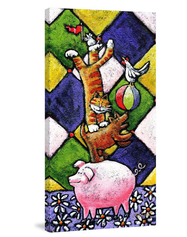 Janet Nelson - Wrapped Canvas Painting, 114cm H x 57cm W x 3.81cm D