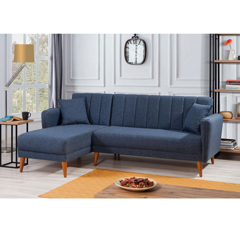 Oehler 3 Seater Sofa Bed, Dark Blue