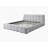 Gray Chenille Eastern King Bed