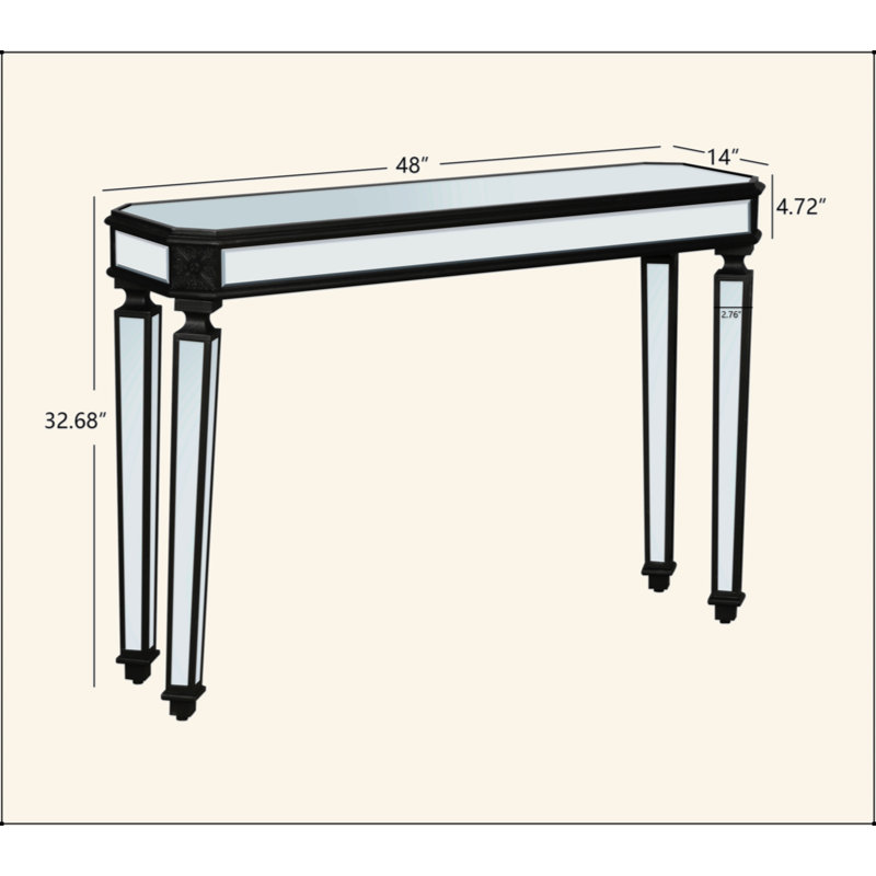 Miroir console console rétro processus de sculpture sur grain de bois magnifique et noble pour le vestibule, la table de canapé, le salon