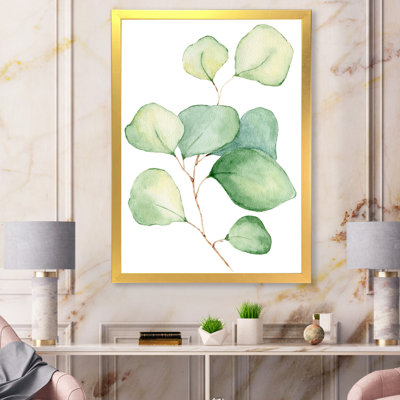 " Delicate Eucalyptus Leaves " Painting Print