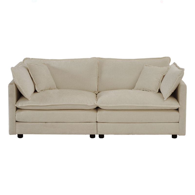 Canapé modulaire en chenille, Beige
