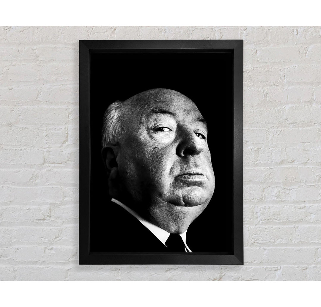 Alfred Hitchcock Porträt - Einzelner Bilderrahmen Kunstdrucke