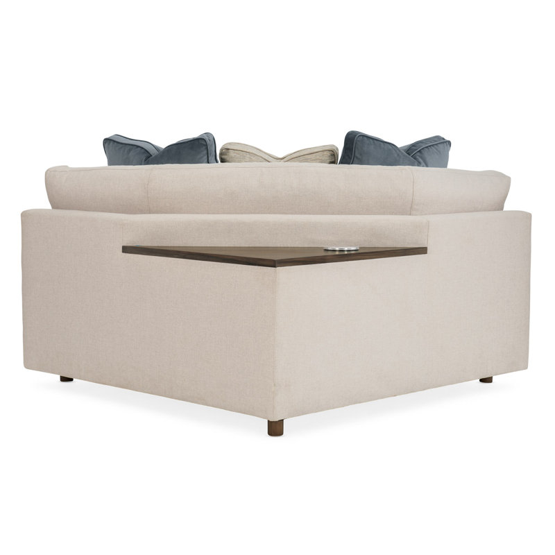 I'm Shelf-ish Barrel Chair, Beige/Dark Gray