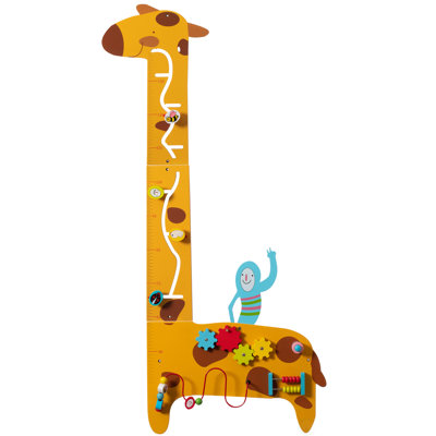 Jeu mural sensoriel girafe en bois