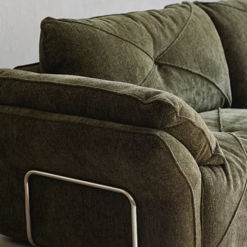French Retro Green Sofa