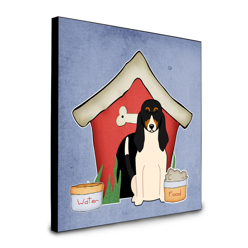 Panneau mural d’art collection dog house Scarvinia, Chien courant suisse