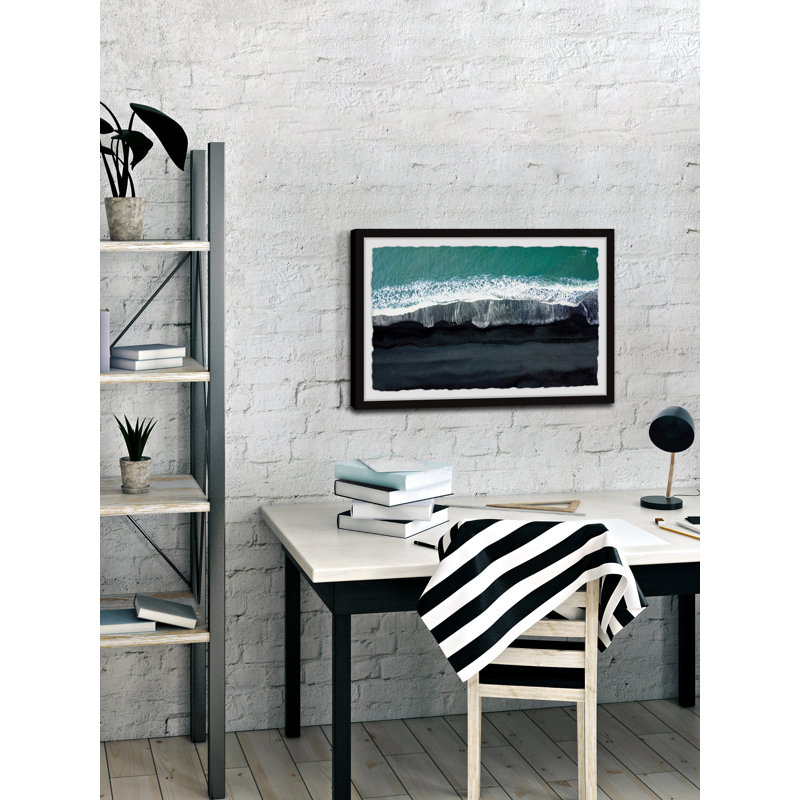 Whitewater Waves - Single Picture Frame Painting, 38 cm H x 45 cm W