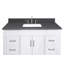49 po Comptoir en quartz avec lavabo rectangulaire Lotte Radianz-864828441