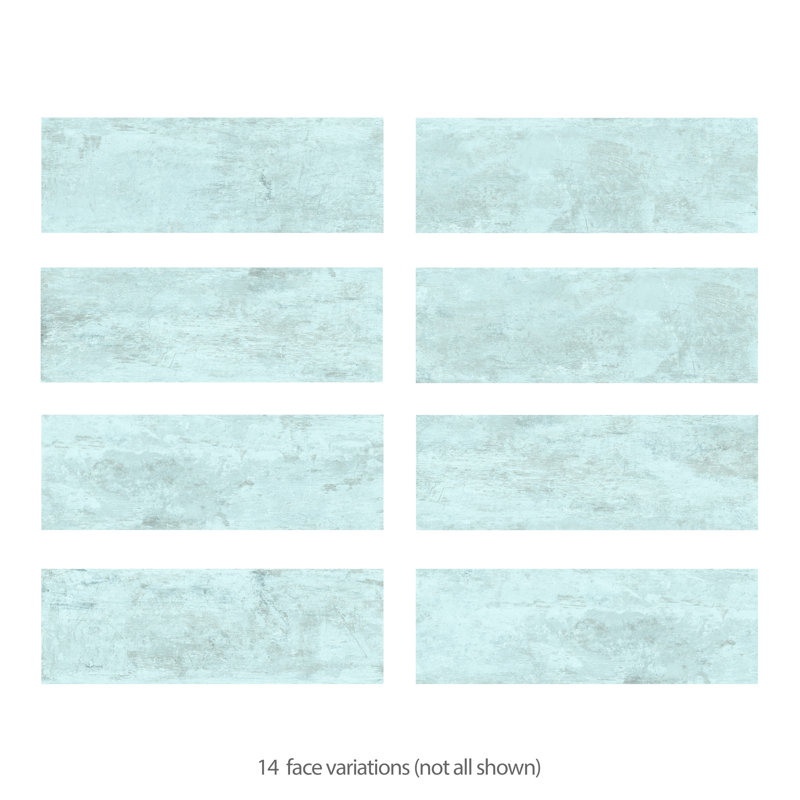 Habanera 11-7/8 In. X 35-1/2 In. Ceramic Wall Tile, Blue