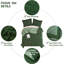 Ensemble d'édredon en duvet synthétique 3 pièces - édredon toutes saisons réversible avec deux taies décoratives - housse de couette matelassée avec languettes de coin - surpiqué - ultra doux et moelleux-1397496168-1397496172