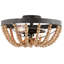 Plafonnier semi-encastré Domenic 2 lumières l 15 po Boho-299524266-298927037