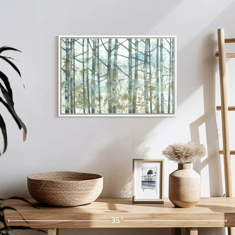 Brise de forêt, Cadre flottant blanc, 19 po x 13 po