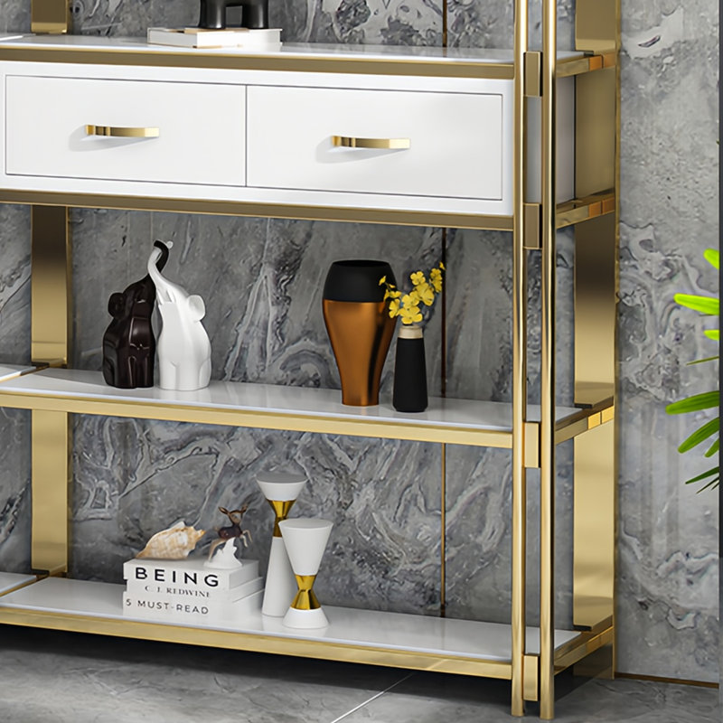 Bottesford, (5 Shelves) 78.7"H x 31.4"W x 11.8"D, White
