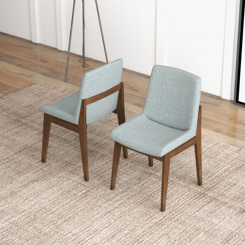 Halladay 18'' H Faux Leather Upholstered Side Chair, Light Gray