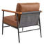 Fauteuil en cuir végétalien l 27,3 po Ieshea