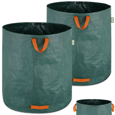 500L Polyethylene Plastic Trash Bags - 2 Count