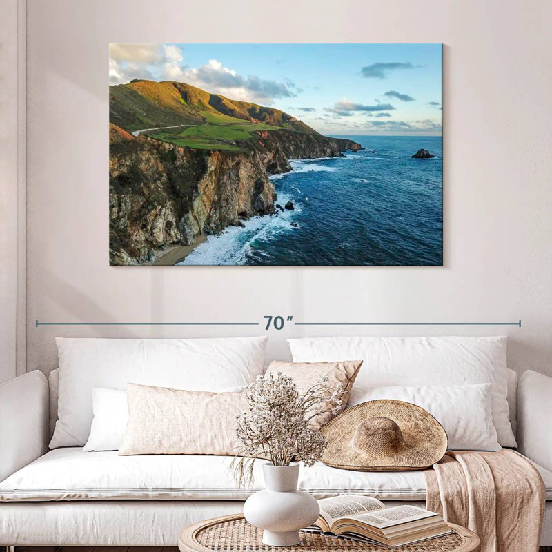 Gillard Cliff In Big Sur, H 32 po x l 48 po