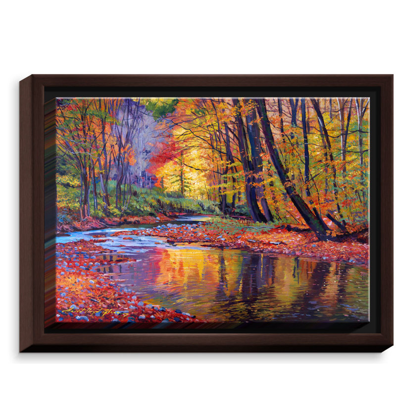 « automne prelude », reproduction sur toile, H 11 po x l 14 po x P 1,5 po, Toile tendue