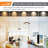9 in. Square Color Selectable Integrated LED Flush Mount Downlight-70783557