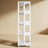 4-Tier Steel Rotating Bookshelf with 360° Wheels, Large Size Book Rack-1128766550