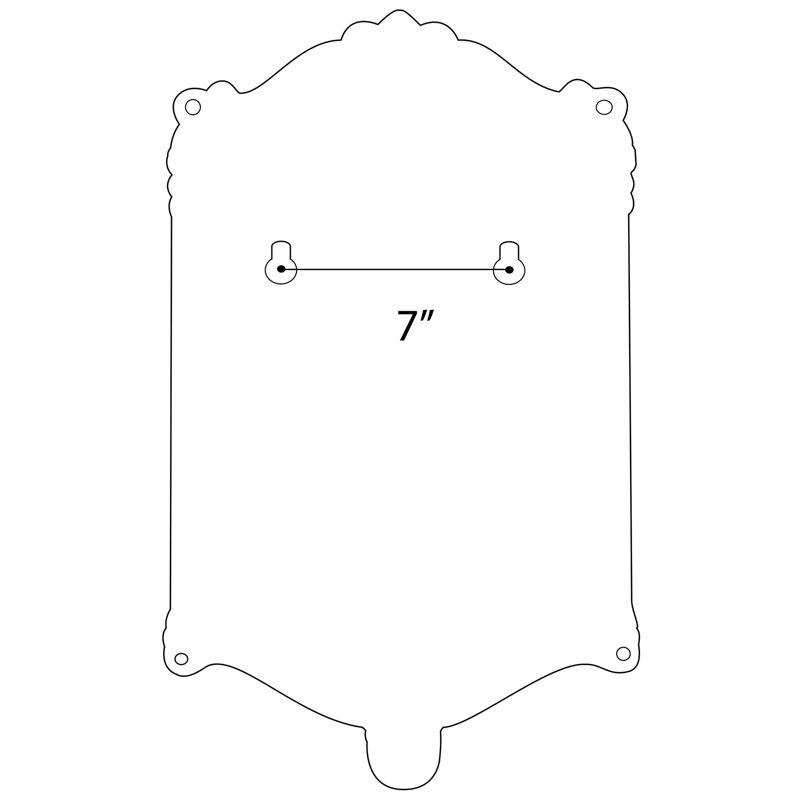 Colonial Locking Wall Mounted Mailbox, Black