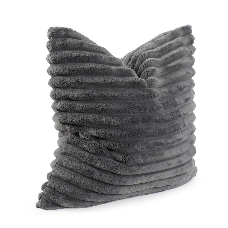 Pillow Shar Pei , Charcoal, Square 24", Polyester