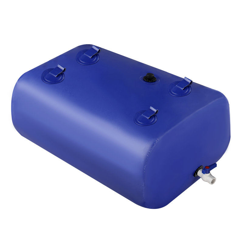 Baril de pluie pliable en plastique résistant aux intempéries, H 19,7 po x l 39,4 po x P 31,5 po
