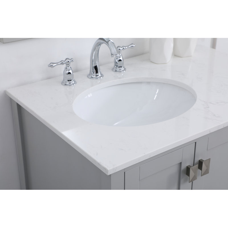 Ensemble de meuble-lavabo simple 32 po Hines, Gris