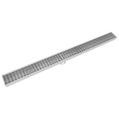 Mirror Polished 30 Inch 304 Stainless Steel Shower Drain, Removable Grate & Hair Catcher Bathroom Floor Drain With Waterproof Design For Tile Floor, Cupc Compliant